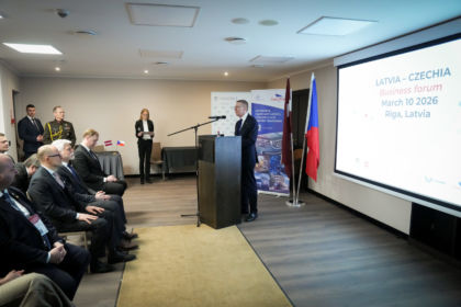 20260310 Rīga. Latvija. Valsts prezidents Edgars Rinkevičs. Valsts prezidents Edgars Rinkēvičs valsts vizītē Latvijas Republikā uzņem Čehijas Republikas prezidentu Petru Pavelu (Petr Pavel) un dzīvesbiedri Evu Pavlovu (Eva Pavlovu). Vieta: Rīgas pils, Latvija. Foto autors Ilmārs Znotiņš